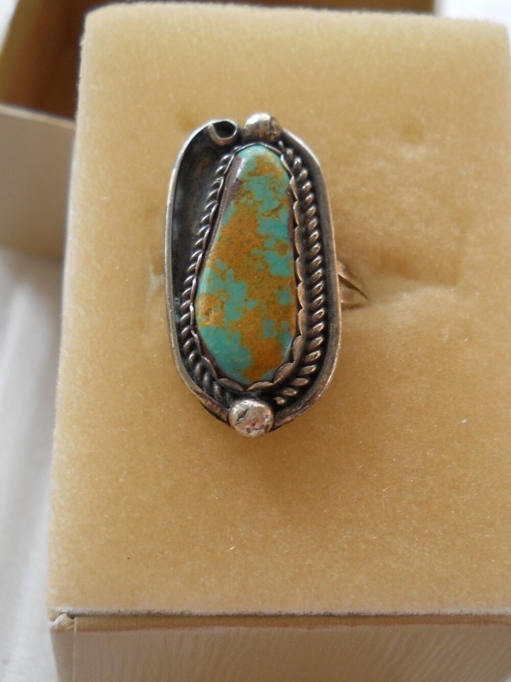Sterling Turquoise Ring   730